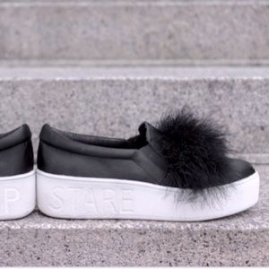 Kurt Geiger platform runner stop stare